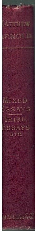 MIXED ESSAYS, IRISH ESSAYS AND OTHERS