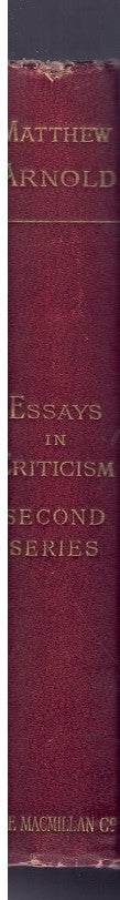 ESSAYS IN CRITICISM - SECOND SERIES