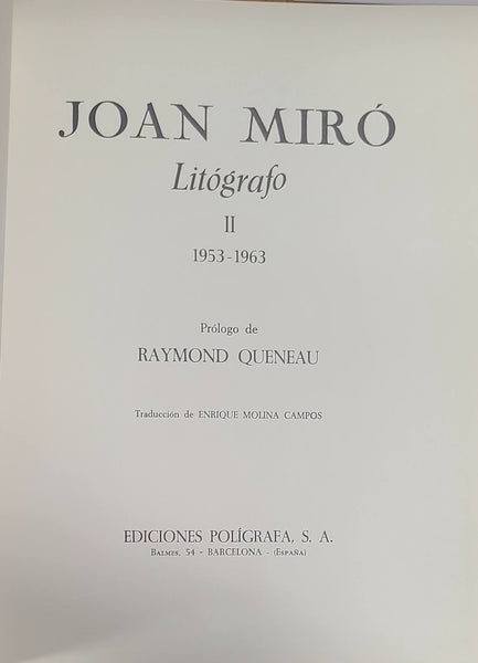 JOAN MIRÓ LITOGRAFO