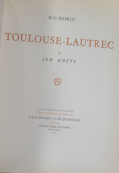 TOULOUSE-LAUTREC ET SON OEUVRE (6 VOLUMES) (FRENCH EDITION)