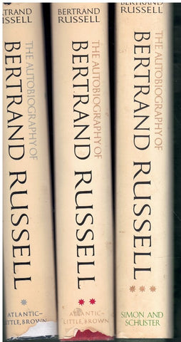 THE AUTOBIOGRAPHY OF BERTRAND RUSSELL IN 3 VOLUMES